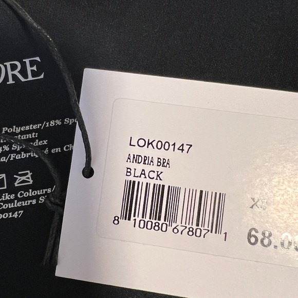 Bandier Le Ore Andria XS black sports bra - Picture 7 of 7